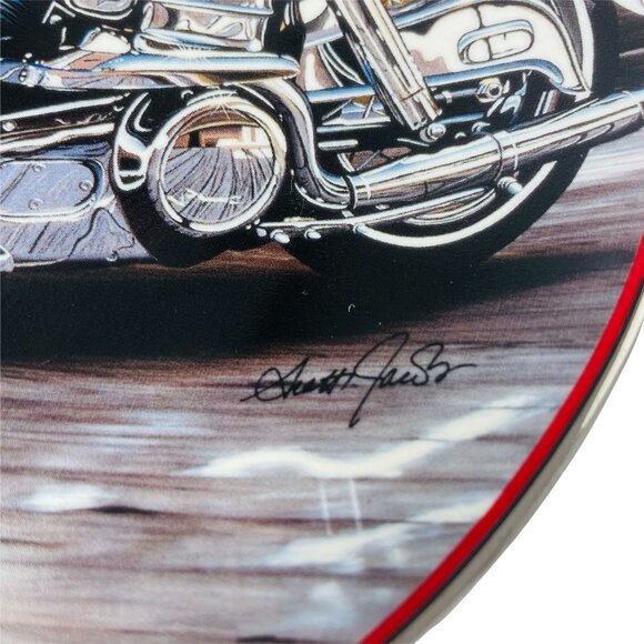 Franklin Mint Harley-Davidson 1968 Electra Glide Collector Plate Decoration u - Picture 2 of 5